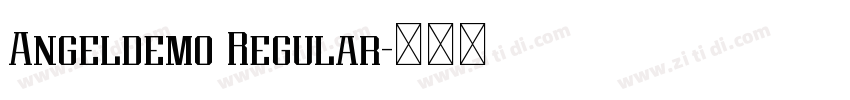 Angeldemo Regular字体转换 Angeldemo Regular字体转换